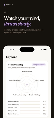Riddle: A Quiet Daily Puzzle iPhone screenshot