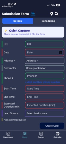 RCG Tracker screenshot
