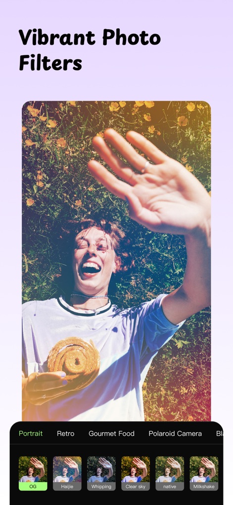 PhotoGrid Collage Maker Staril - Transformez l'ambiance de vos photos en appliquant des filtres esthétiques variés et des effets de couleur dynamiques.