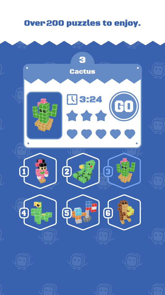 #6. PiKuBo - 3D Nonogram Puzzles (iOS) 由: Daniel Benito