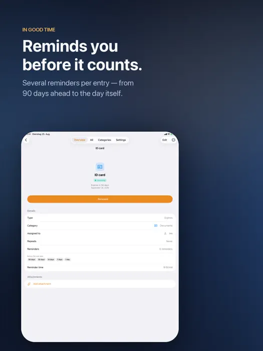 Expiry — iPad Screenshot 2