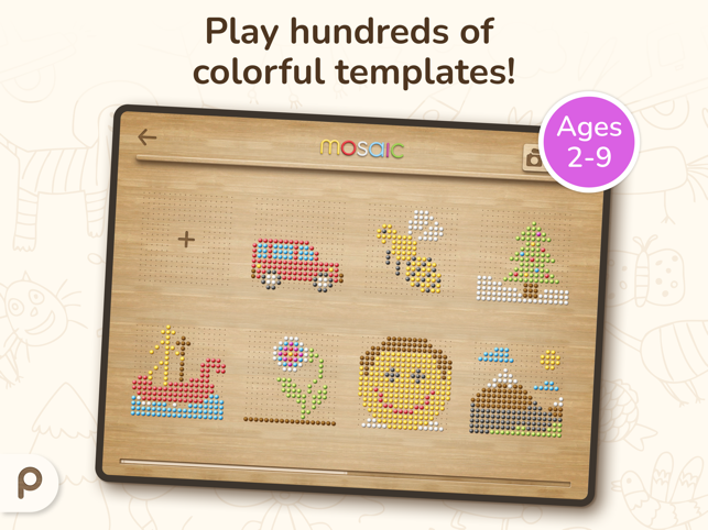 ‎Mosaic: peg puzzle for kids Screenshot