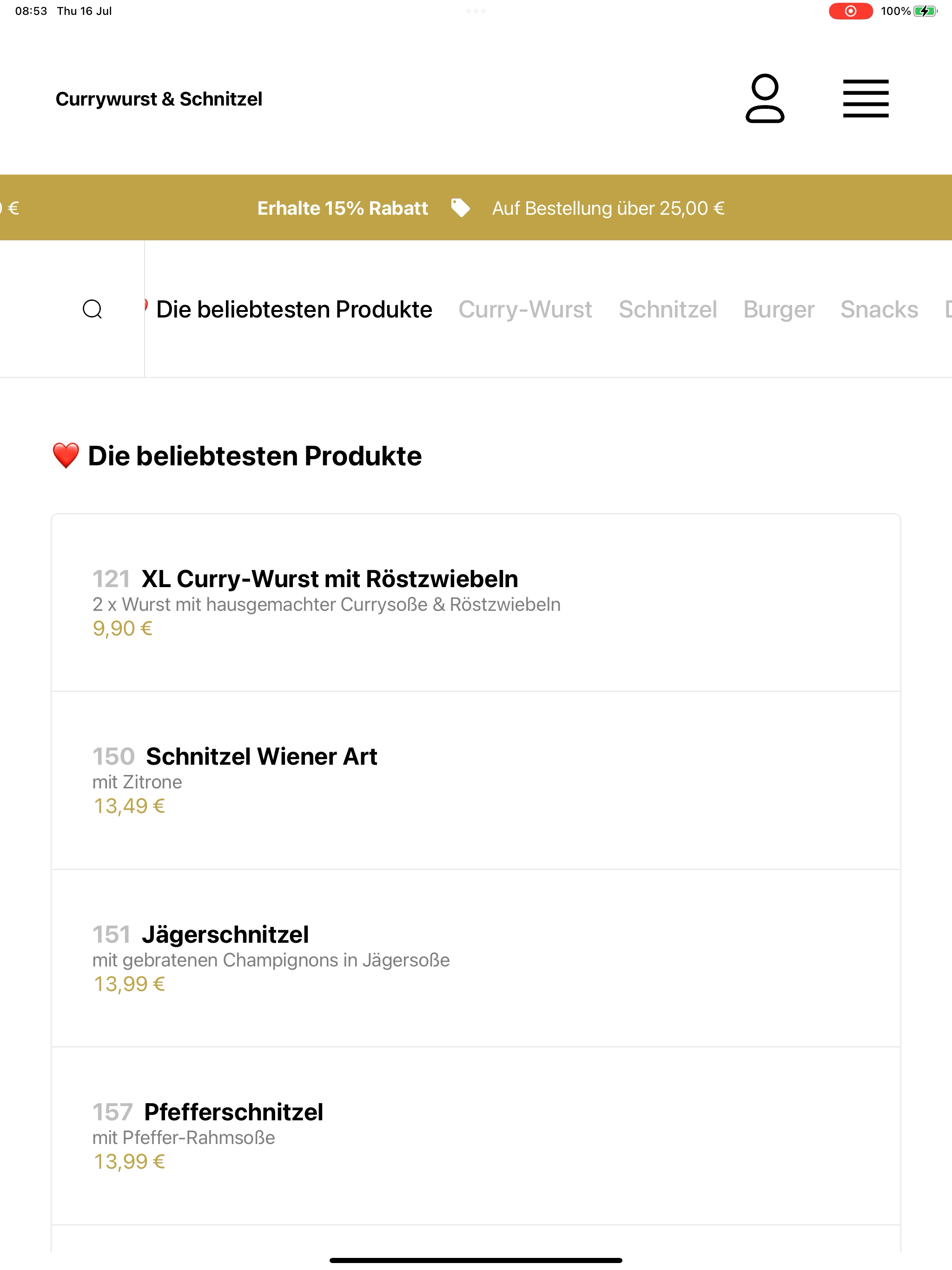 Currywurst & Schnitzel screenshot 7