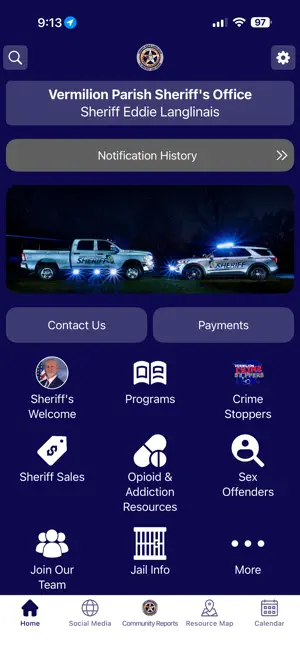 Vermilion Parish Sheriff LA screenshot 1