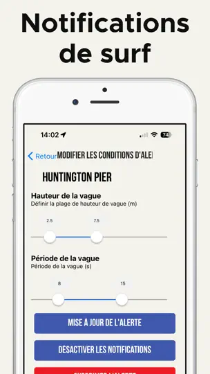 Capture d'écran de Surf Forecast By Surf-Forecast sur iPhone 7
