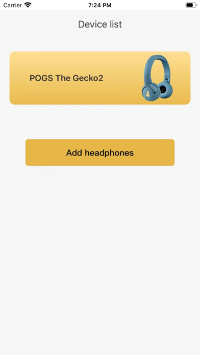 POGS headphones app screenshot