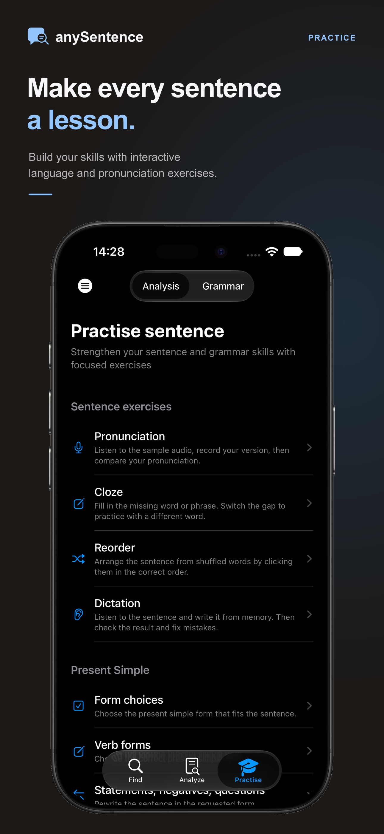 Screenshot 4 of anySentence