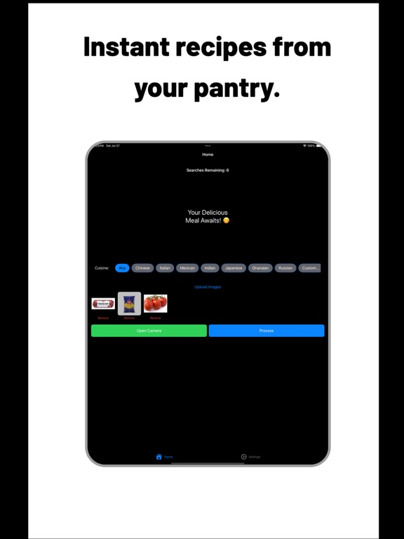 Chef.AI: Food Scan; Recipe Gen ipad screenshot 4