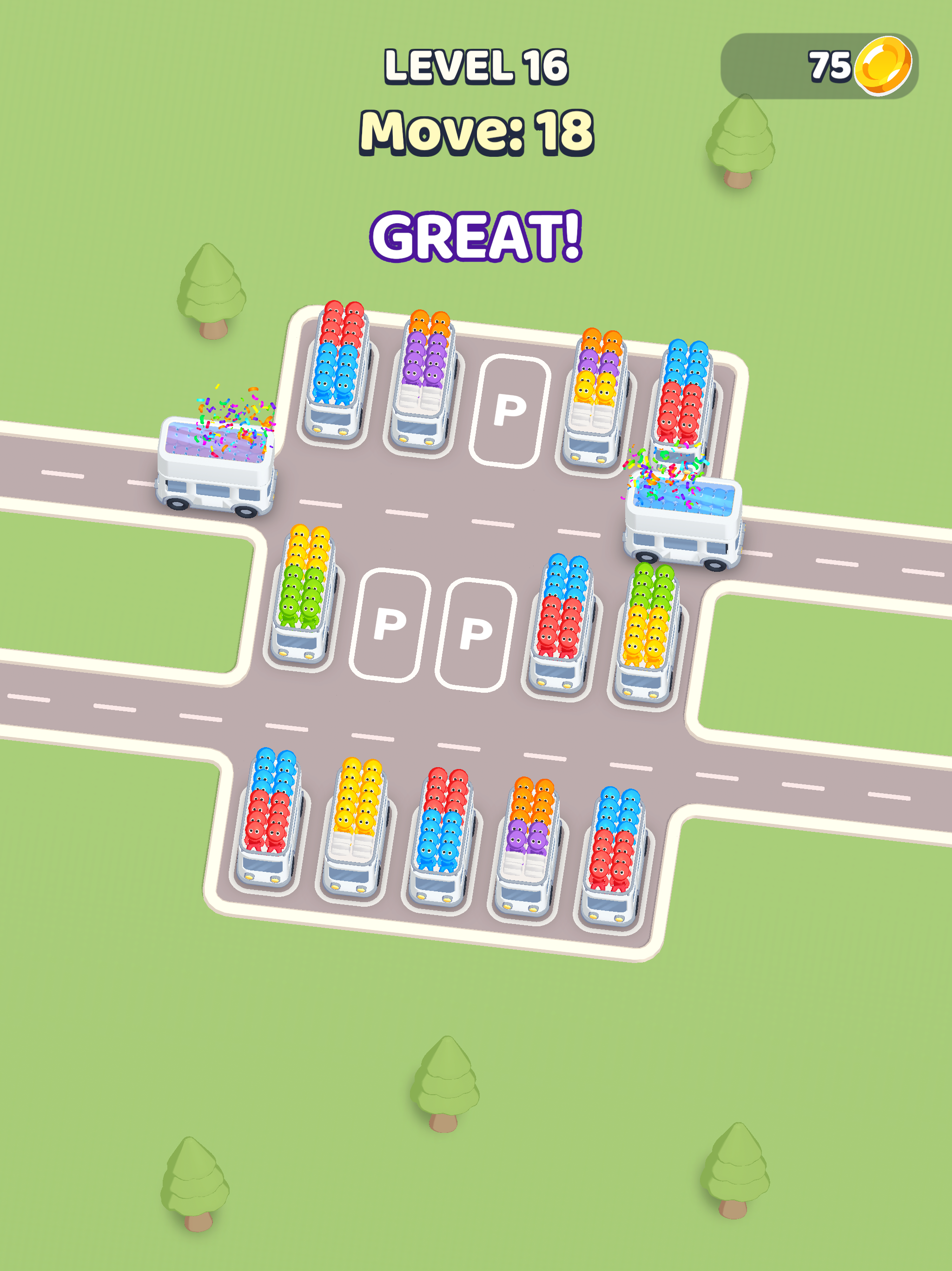 Passenger Sort - Bus Jam