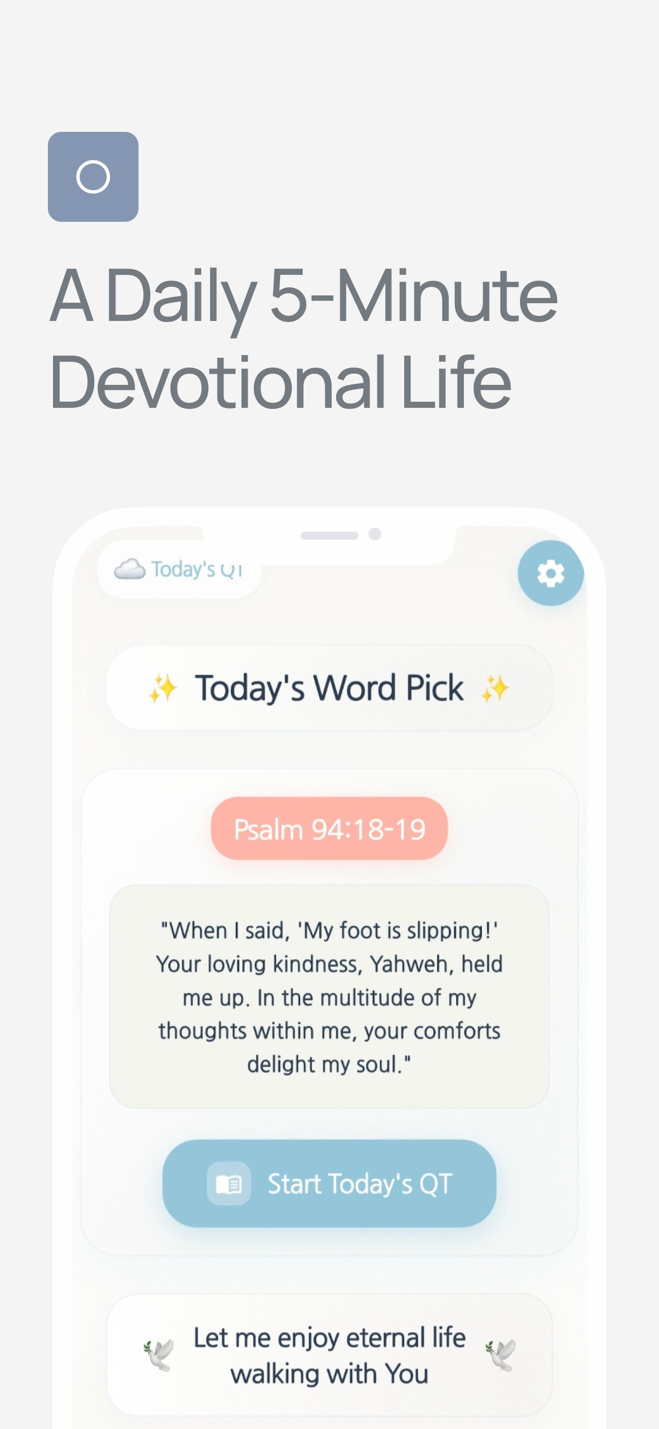 Today's QT (Quiet Time)