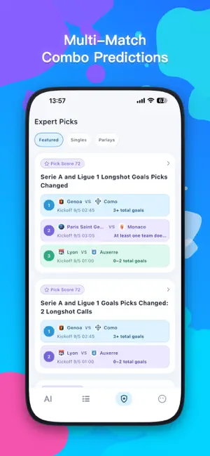 Nutmegly: AI Football Scores screenshot 3