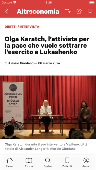 Altreconomia Screenshot