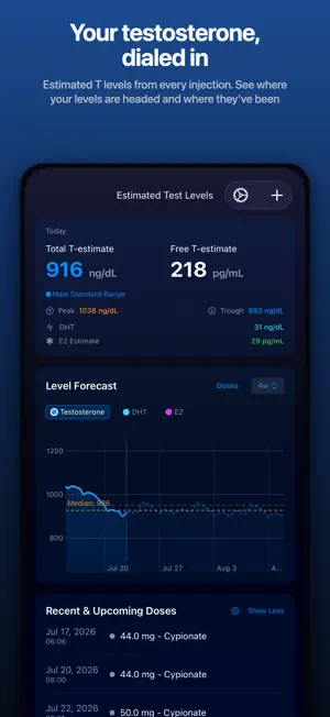 Peptide & TRT Tracker: OptiPin screenshot 2