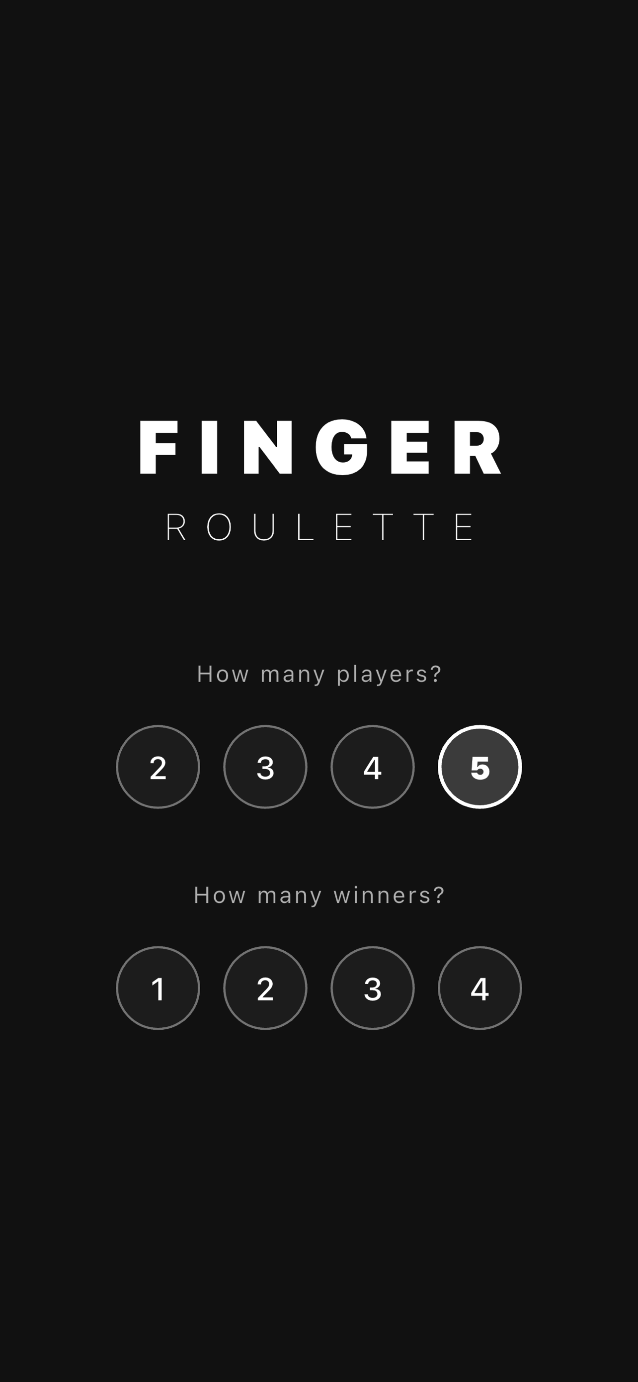 Fingerlette: Finger Roulette