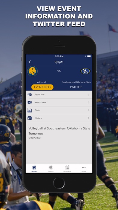 ETAMU Lion Athletics Screenshot