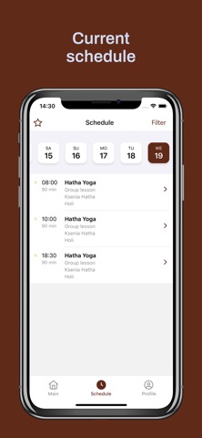 iva yoga studio screenshot
