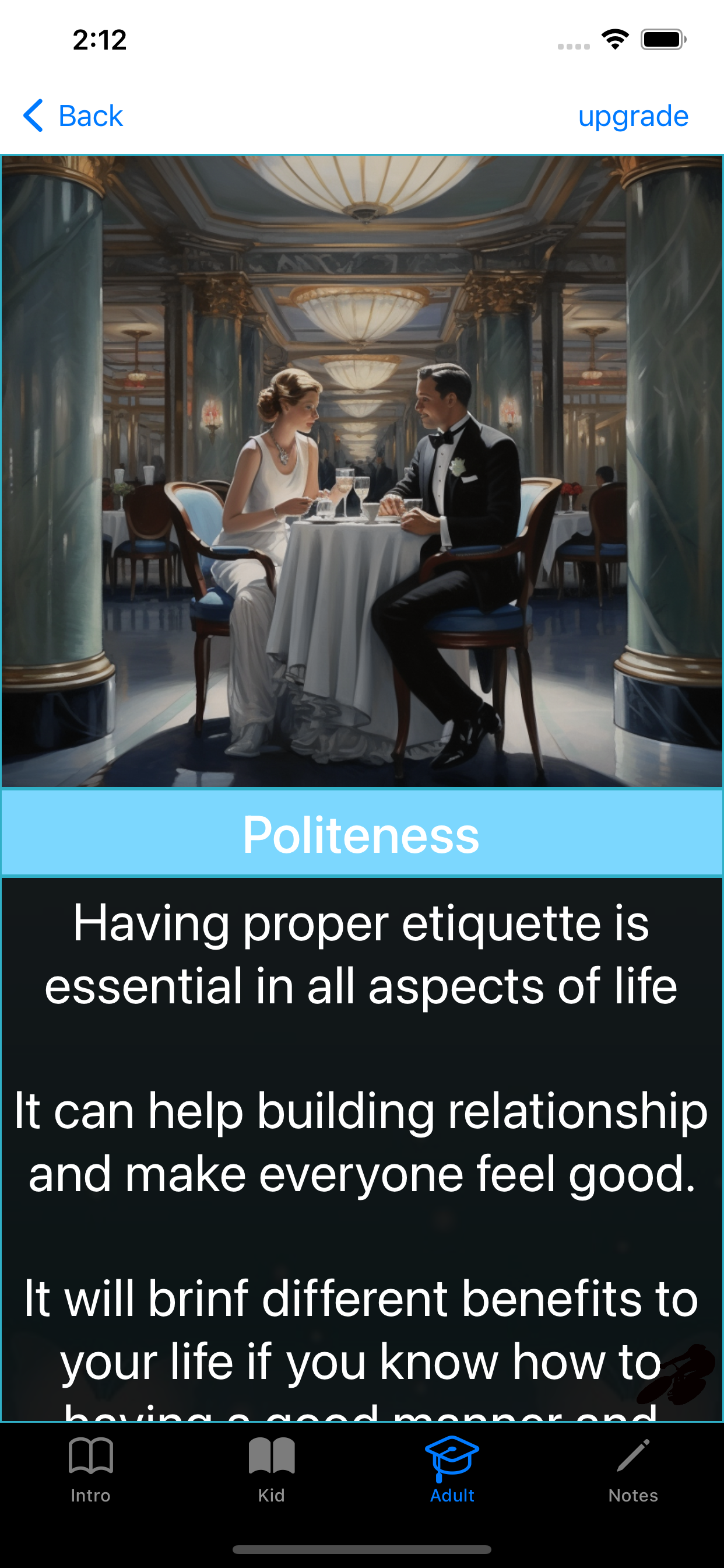 Polite Behaviors and skills