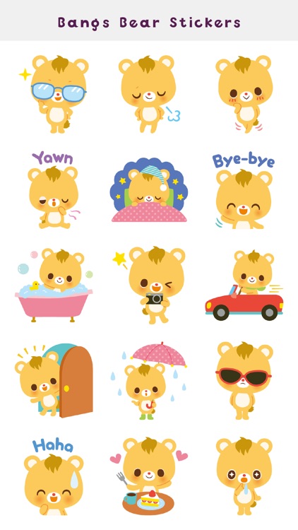 Bangs Bear Stickers screenshot-3