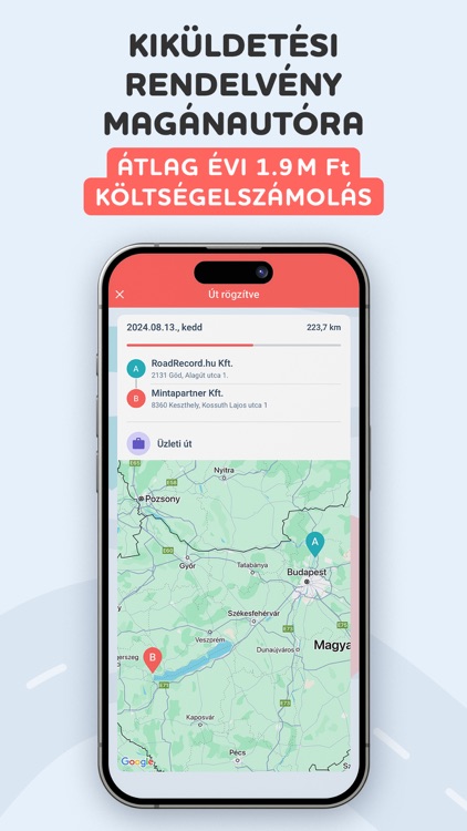 RoadRecord útnyilvántartó