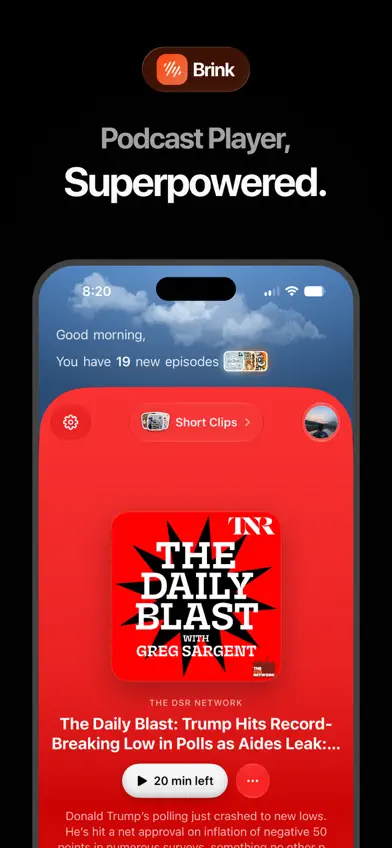 Brink: Podcasts and News screenshot 1