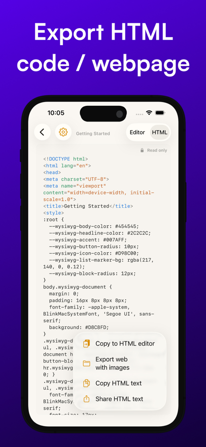 HTML Editor + Viewer 的 App Store 截图 3