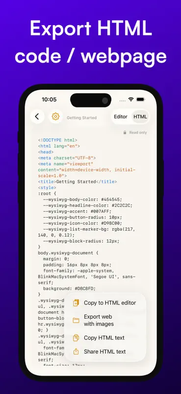 HTML Editor + Viewer screenshot 3 of 7