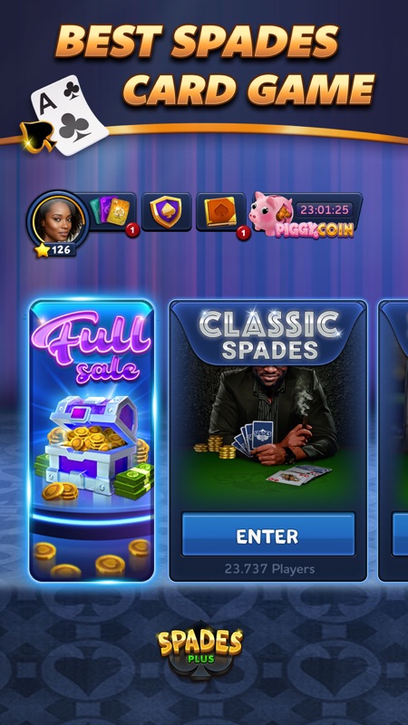 Spades Plus - Card Game screenshot 1