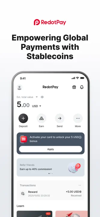 RedotPay: Screenshot 1 von 6