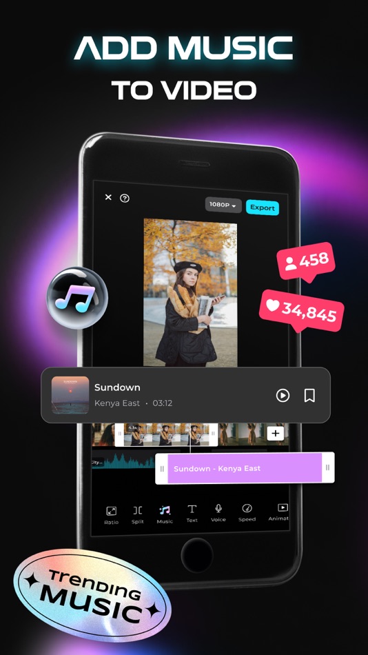 Add Music to Video - Muvi - 1.4.2 - (iOS)