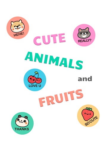 Cute Animals and Fruits iPad screenshot