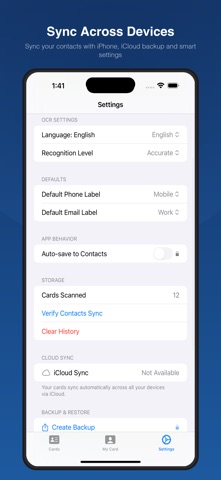 Business Card Scanner OCR Screenshot 9 of 10