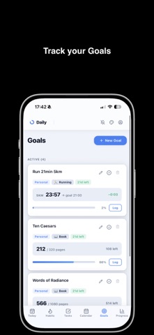 Daily : Habit & Goal Tracker iPhone screenshot