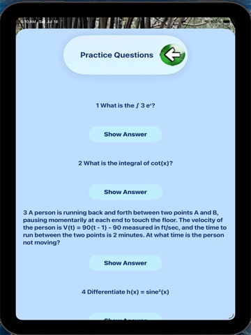 Calculus-Theorems-Problems iPad screenshot