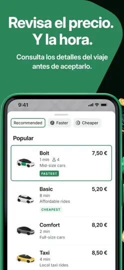 Captura de pantalla de Bolt: Solicita Viajes 24/7 en iPhone 5
