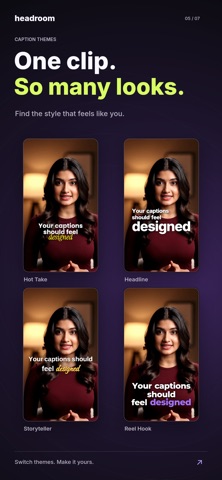 Headroom AI Hinglish Captions Screenshot 2 of 7