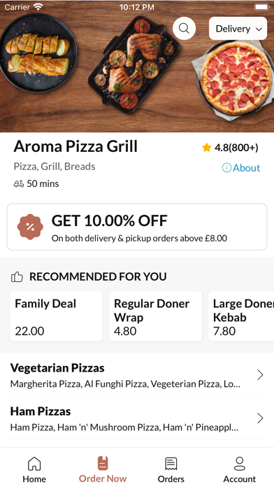 Aroma Pizza Grill Screenshot