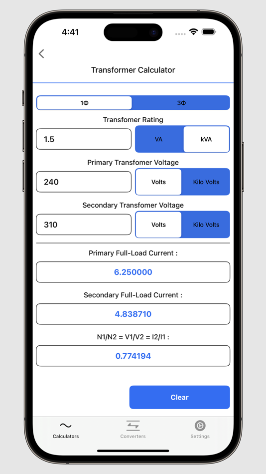 #4. Electrical Calculator (macOS) By: V PUGAZHENTHI