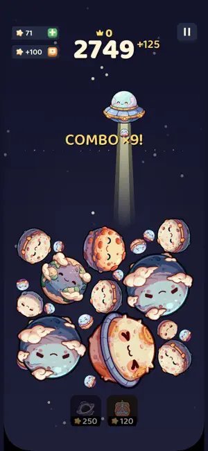 Cosmo Pop: Merge Planets screenshot 2