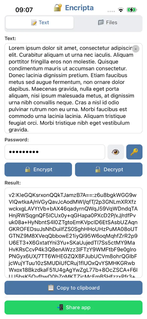 #2. Encriptador (iOS) Ved: Eduardo Revilla Vaquero