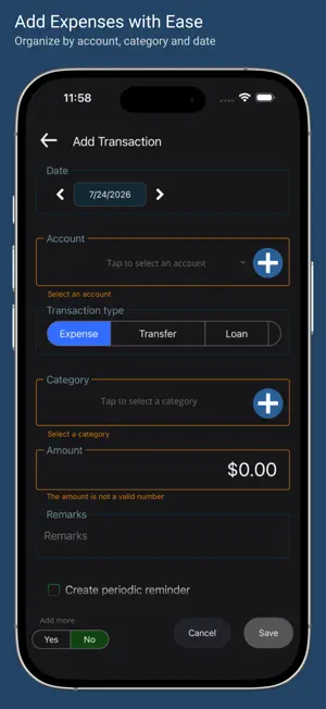 My Accounts and Expenses screenshot 2