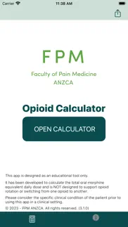opioid calculator iphone capturas de pantalla 1
