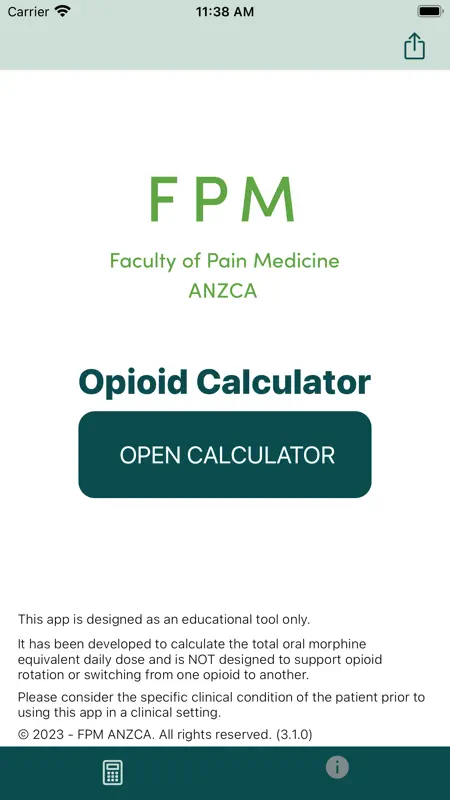 Opioid Calculator screenshot 1 of 10