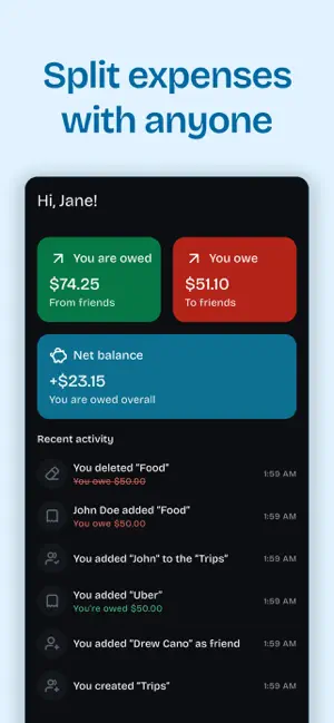 SplitFam: Split Expenses screenshot 1
