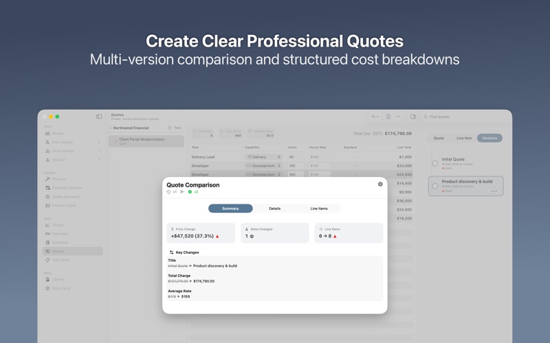 Team Plan screenshot