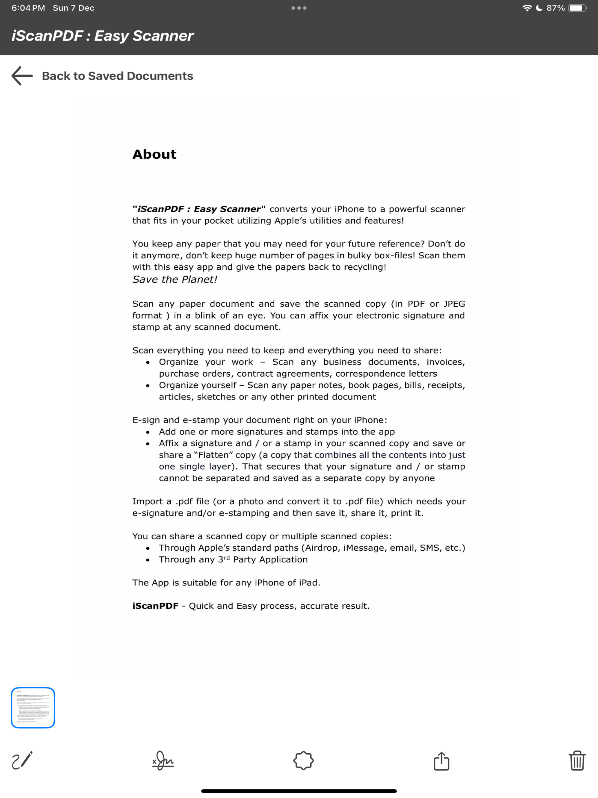 iScanPDF : Easy Scanner