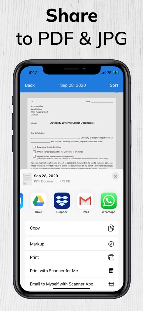 Convert Image to PDF ScannerMe - Business App | MWM