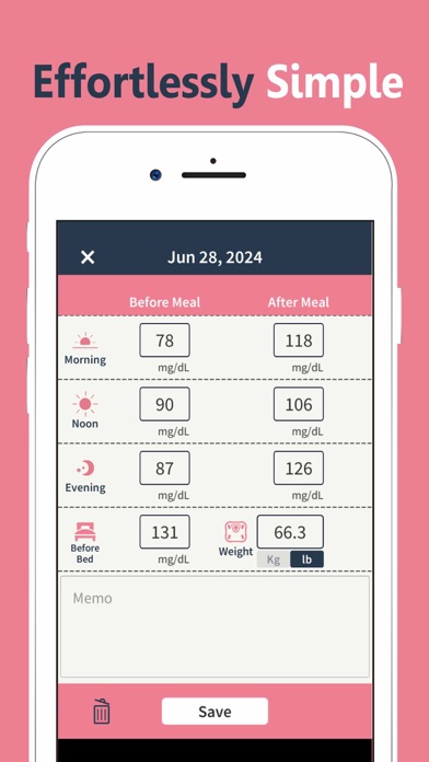 Blood Sugar Tracker: Glucose+ Screenshot