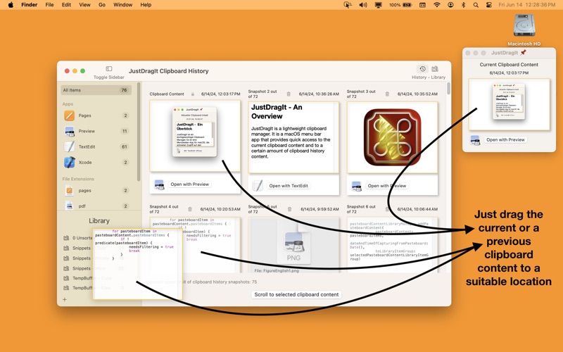Screenshot #1 pour JustDragIt