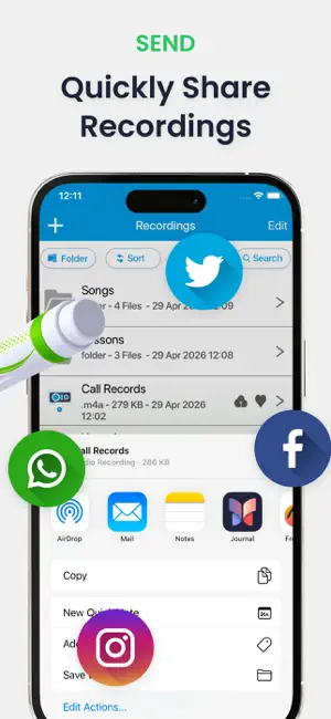 Voice Memos & Sound Recorder screenshot 6