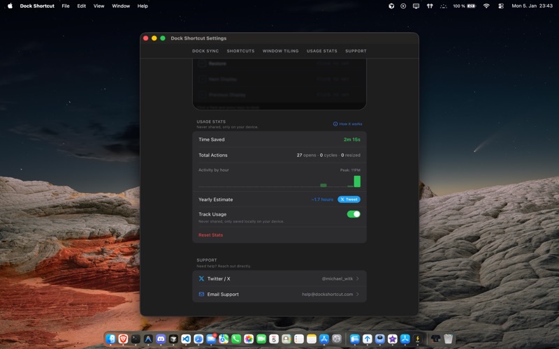Dock Shortcut screenshot